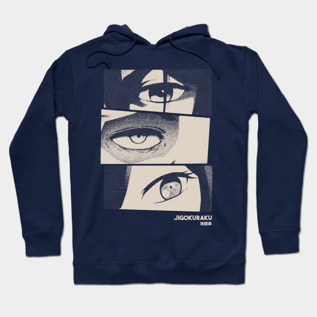 Jigokuraku Gloomy Halftone Fanart Design Hoodie by Gloomeeey